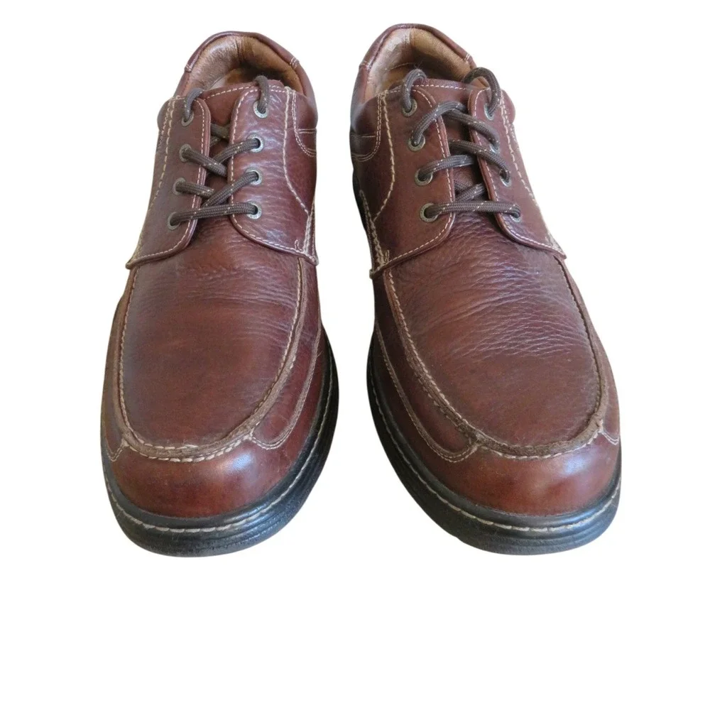 Johnston & Murphy XC4 Brown Leather Waterproof Moc Toe Shoes 25-2844 Mens 11M